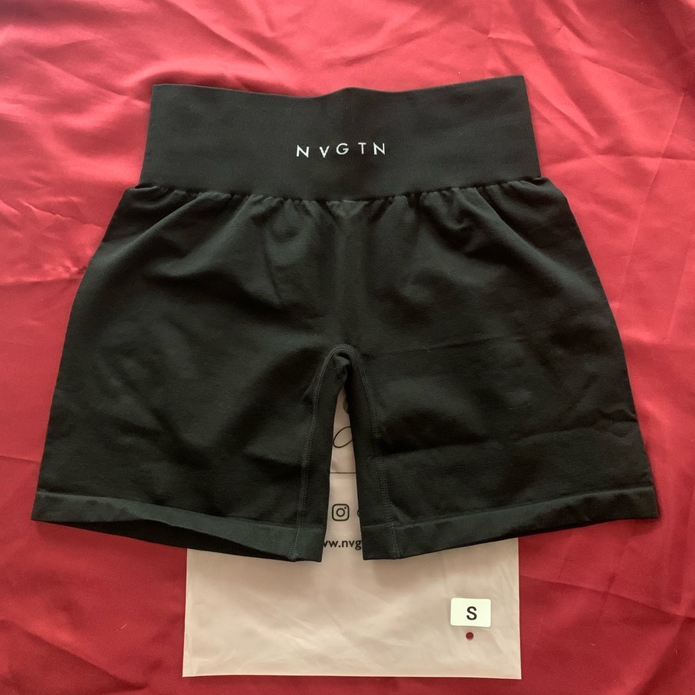 NVGTN Black Seamless Pro Shorts